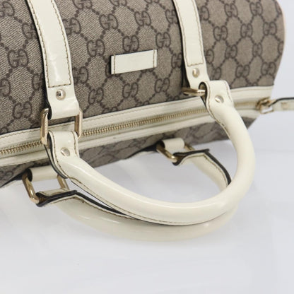 Gucci Joy Boston GG Coated Canvas, Beige, PVC, Handbag
