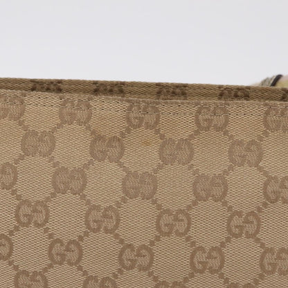 Gucci Web Strap Messenger GG Coated Canvas, Beige, Canvas, Handbag