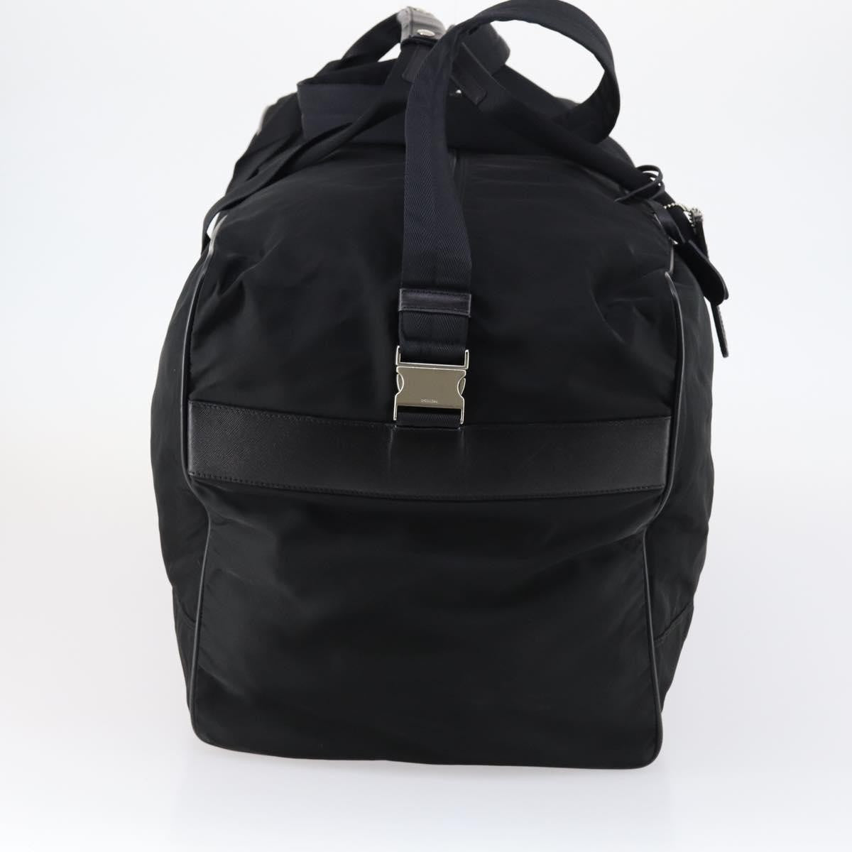 Prada Boston Tessuto, Black, Nylon, Handbag