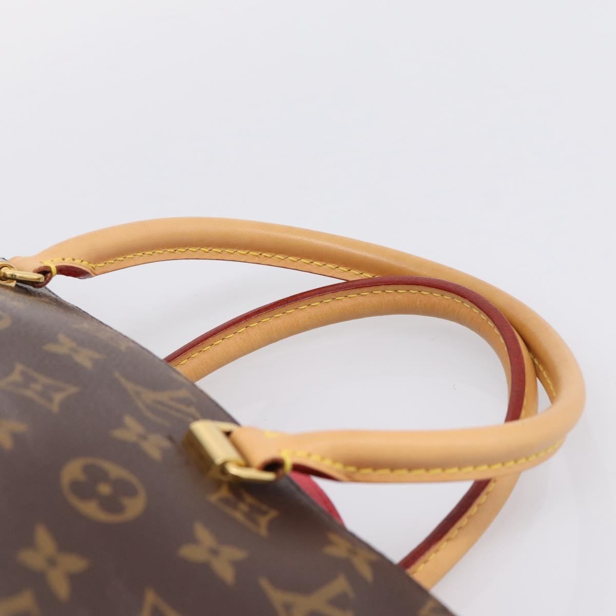 Louis Vuitton Pallas Monogram Canvas with Leather, Brown, Canvas, Tote Bag