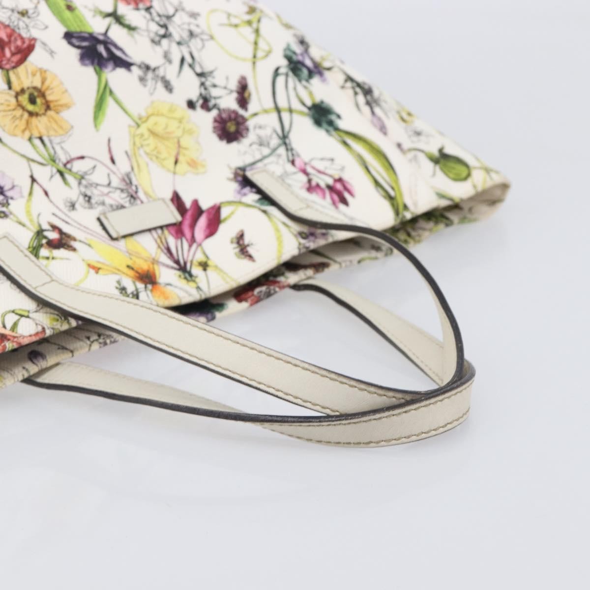 Gucci Open Flora Canvas, Multicolour, Canvas, Tote Bag