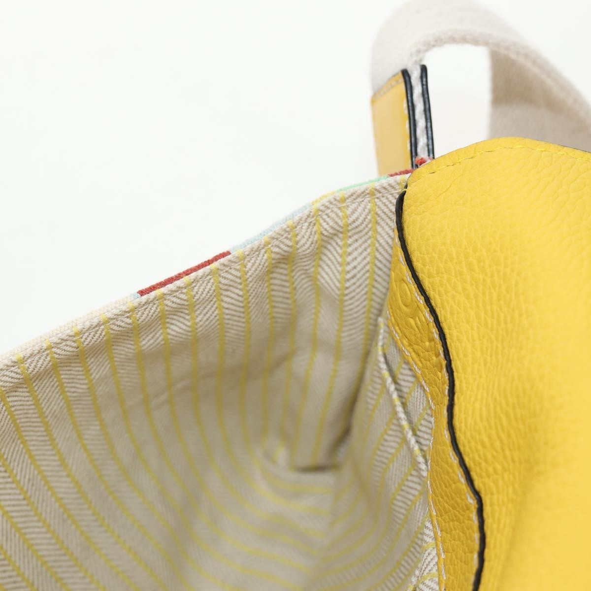 Loewe Military Messenger Leather, Yellow, Leather, Clutch