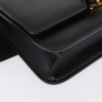 Burberry TB Belt Leather, Black, Leather, Clutch