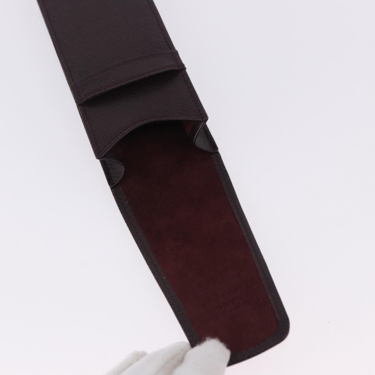 Louis Vuitton Etui à stylo Leather, Brown, Leather, Clutch