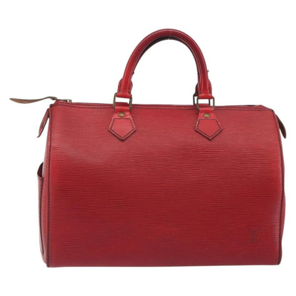 Louis Vuitton Speedy Epi, Red, Leather, Handbag