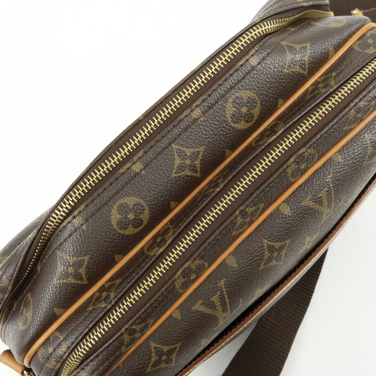 Louis Vuitton Reporter Monogram Canvas, Brown, Canvas, Shoulder Bag