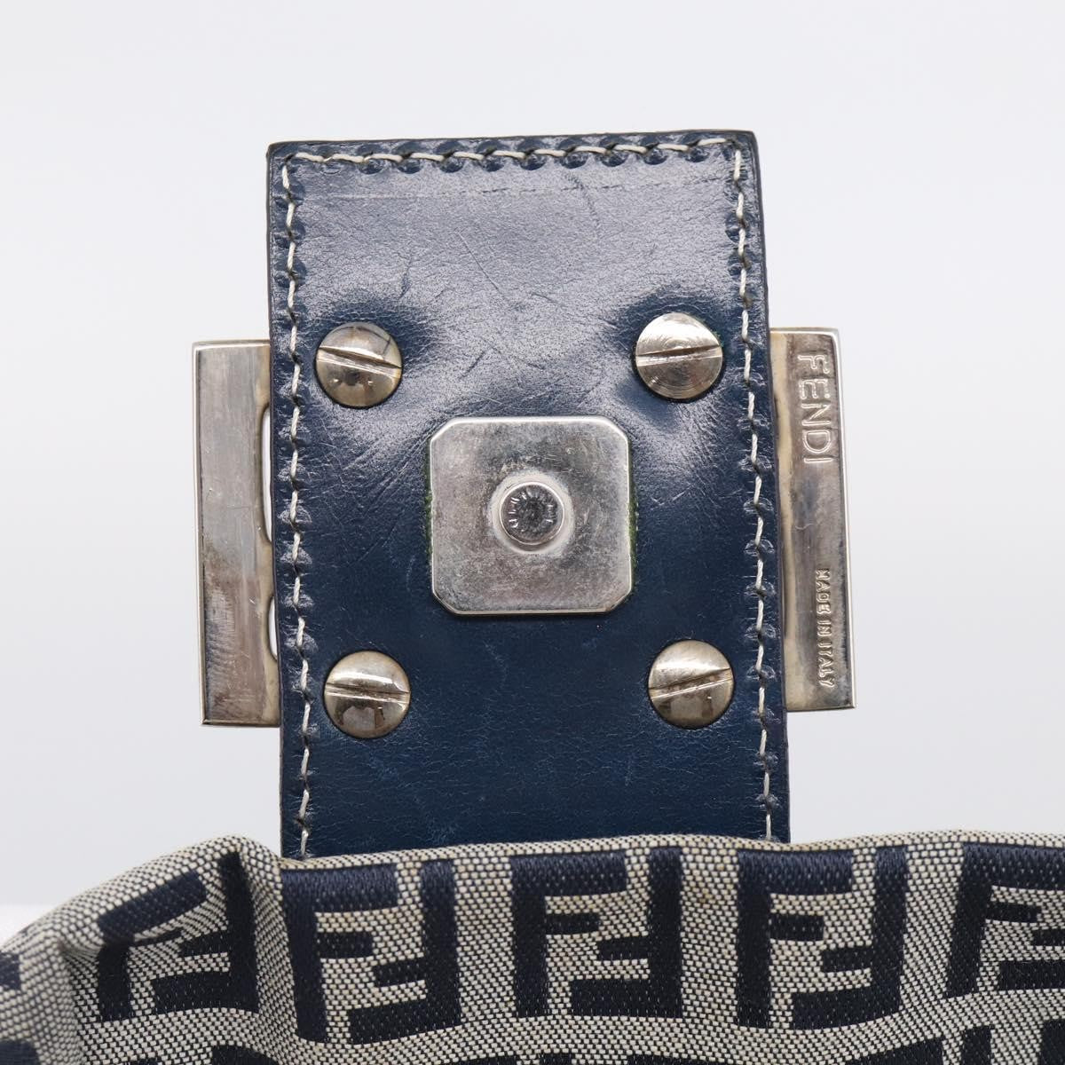 Fendi Fendi mamma baguette Monogram Canvas, Navy, Canvas, Handbag