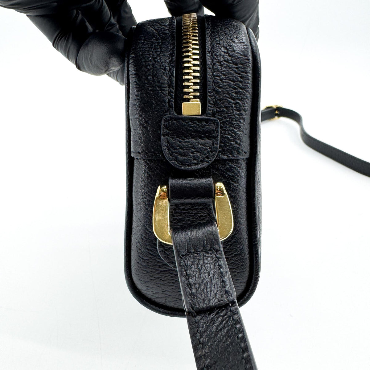 Gucci Ophidia Leather, Black, Leather, Shoulder Bag