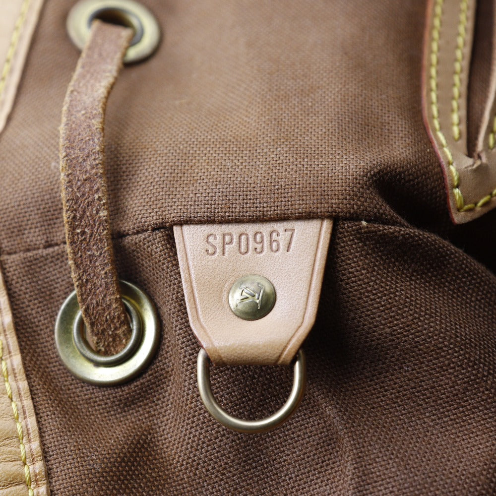 Louis Vuitton Montsouris, Brown, Canvas, backpack