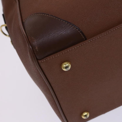 Burberry Nova check boston Canvas, Brown, Leather, Handbag