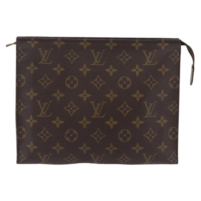 Louis Vuitton Toiletry Pouch Monogram Canvas, Brown, Canvas, Clutch