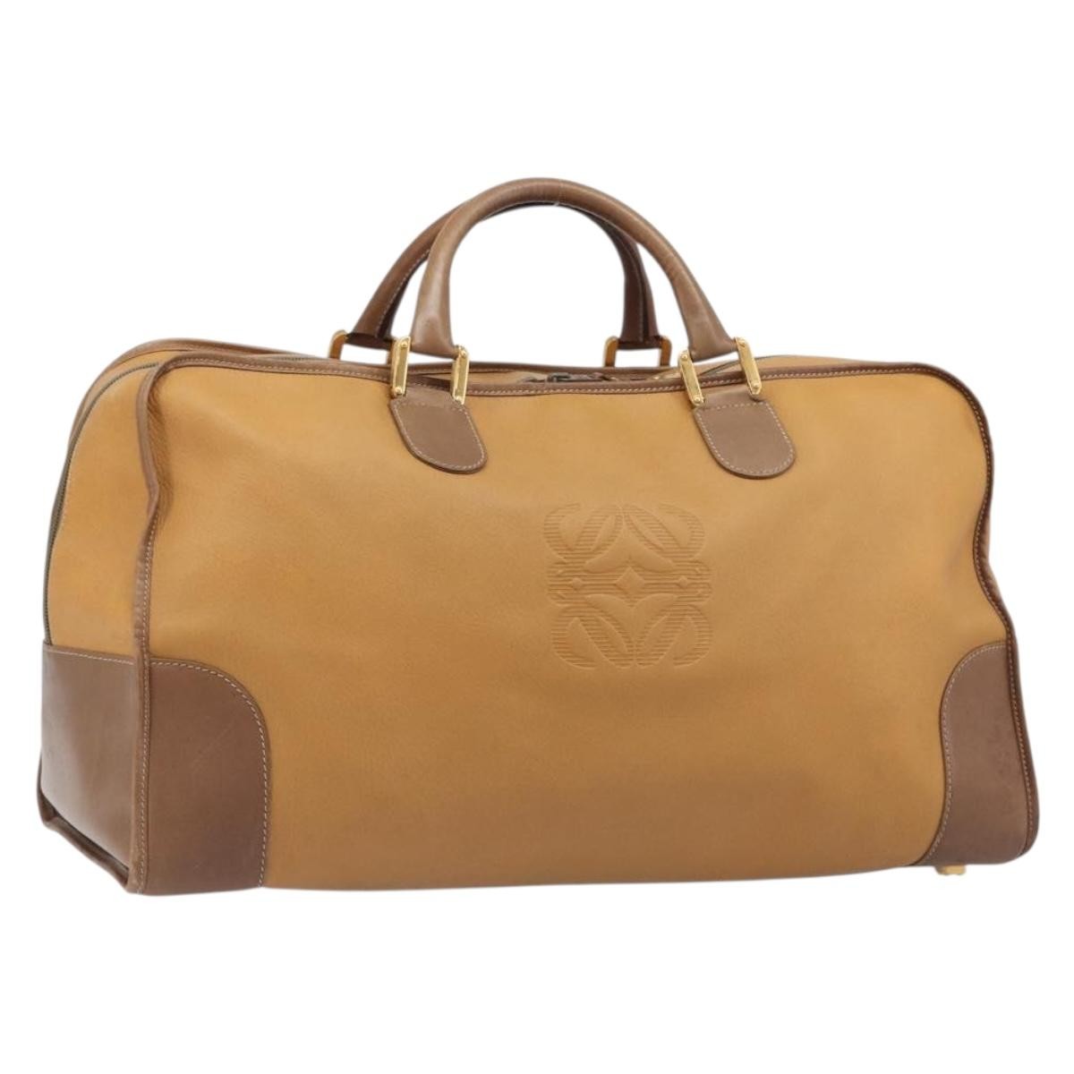 Loewe Amazona Leather, Beige, Leather, Handbag