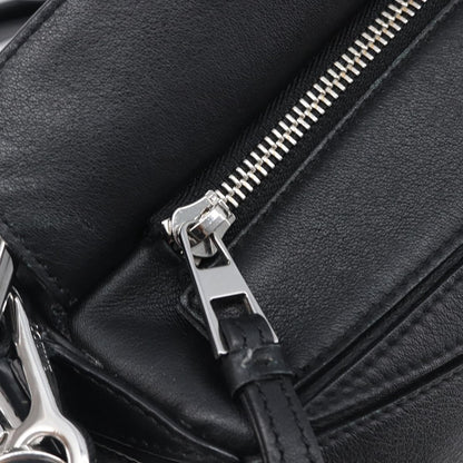 Loewe Puzzle Leather, Black, Leather, Handbag