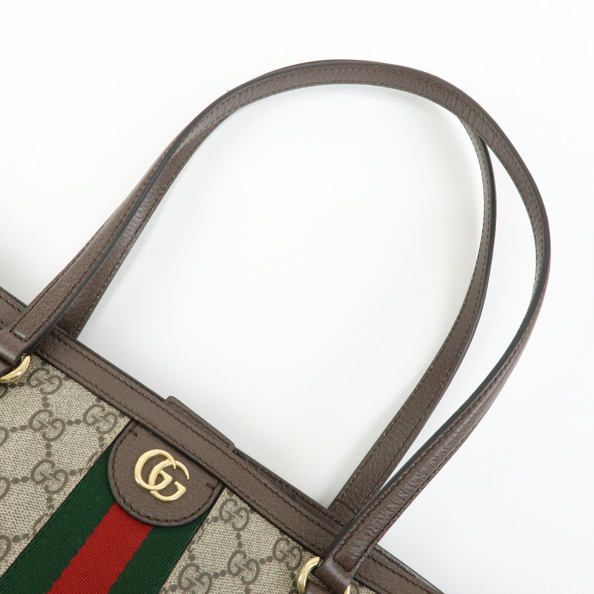 Gucci Ophidia Shopping GG Coated Canvas, Beige, Canvas, Tote Bag