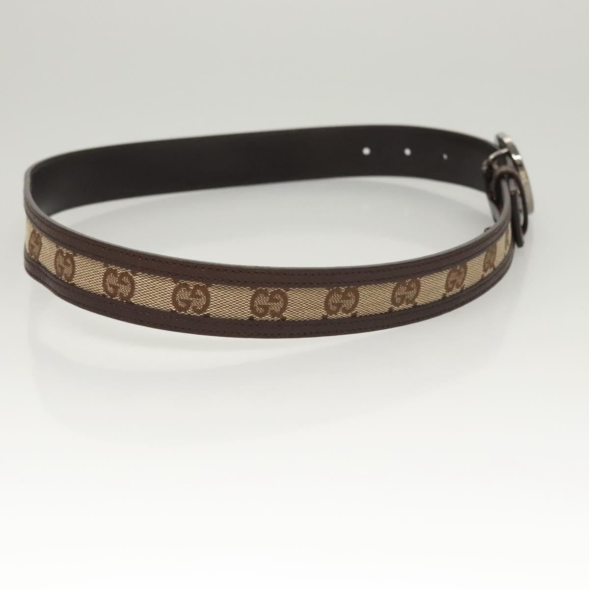 Gucci Interlocking G Belt GG Canvas, Beige, Canvas, Belt