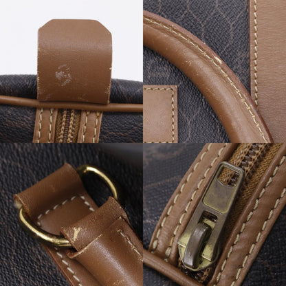Christian Dior Vintage Duffle Honeycomb Coated Canvas, Brown, Canvas, Handbag