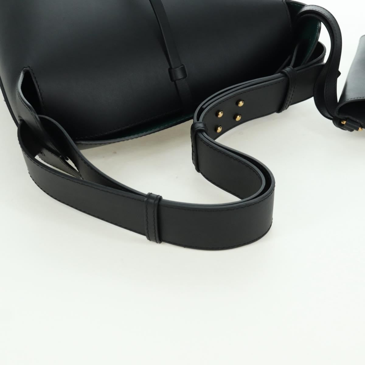 Burberry Supple Bucket Leather, Black, Leather, Handbag