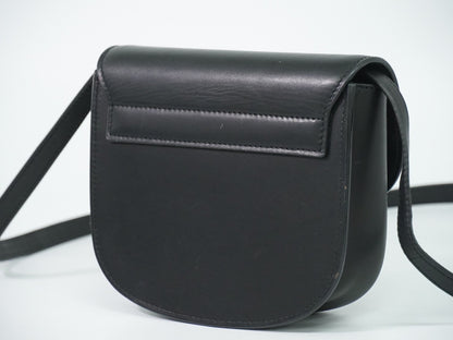 Saint Laurent Kaia Leather, Black, Leather, Shoulder Bag