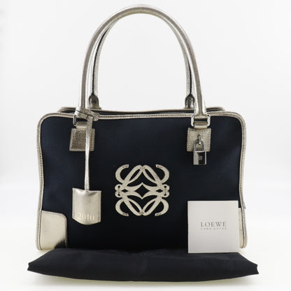 Loewe Amazona, Navy, Canvas, handbag