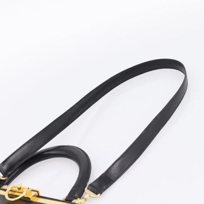 Christian Dior Shoulder Leather, Black, Leather, Shoulder Bag