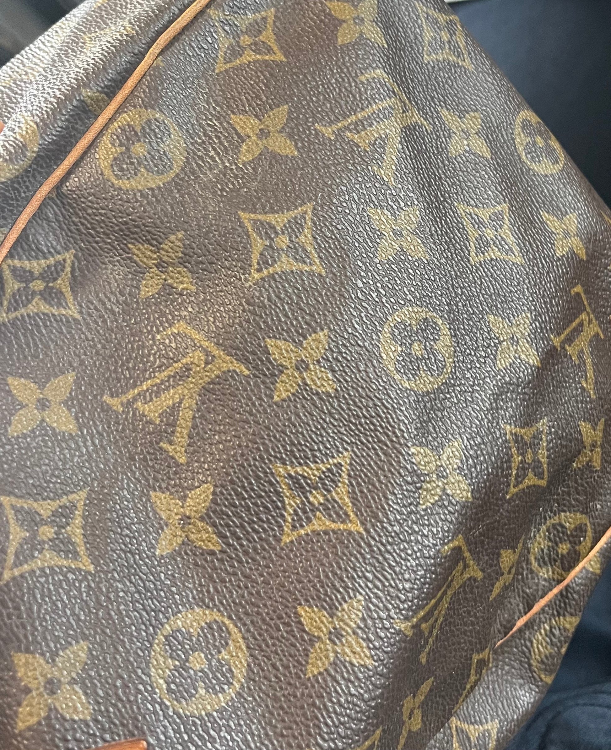 Louis Vuitton Speedy Handbag Monogram Canvas, Brown, Canvas, Handbag