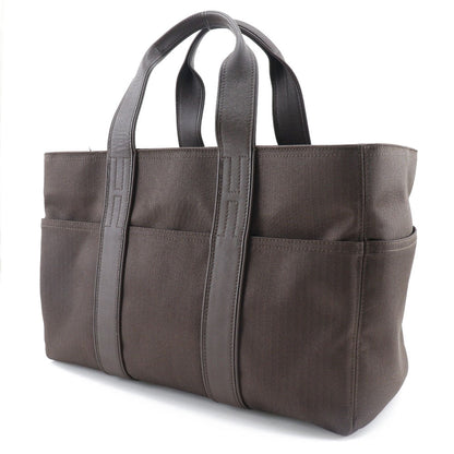 Hermès Acapulco, Brown, Canvas, handbag