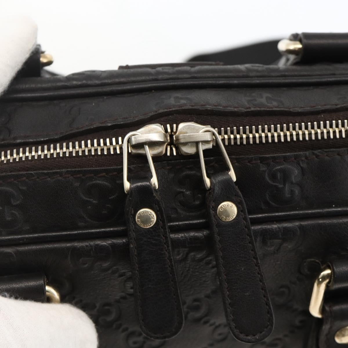 Gucci Convertible Guccissima Leather, Black, Leather, Briefcase