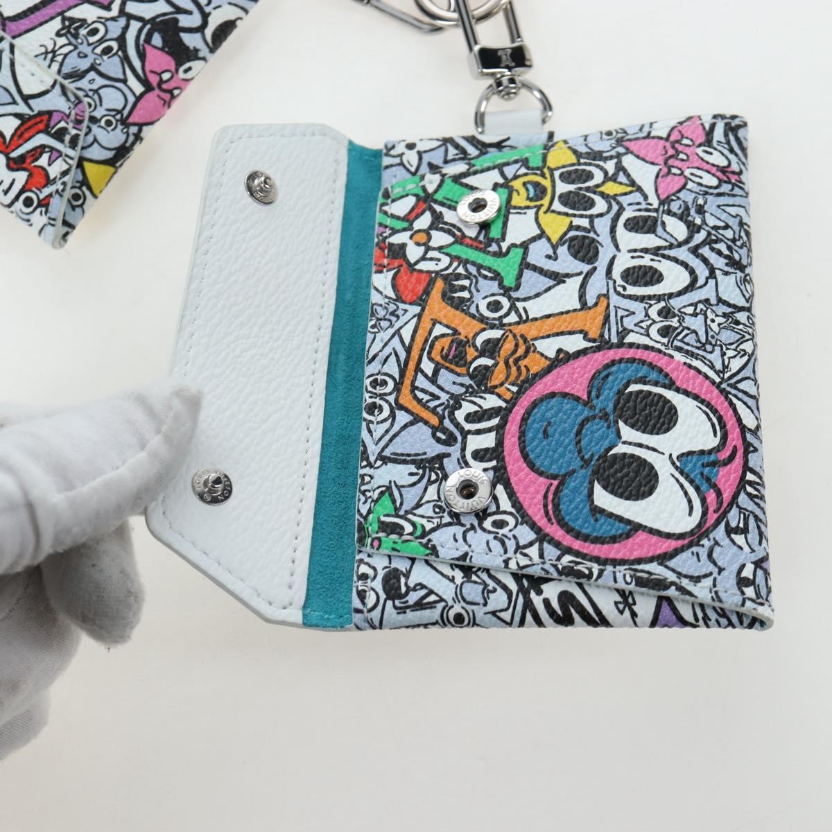 Louis Vuitton Trio Envelope Pouch Set Limited Edition Monogram Comics Canvas, Multicolour, Canvas, Clutch