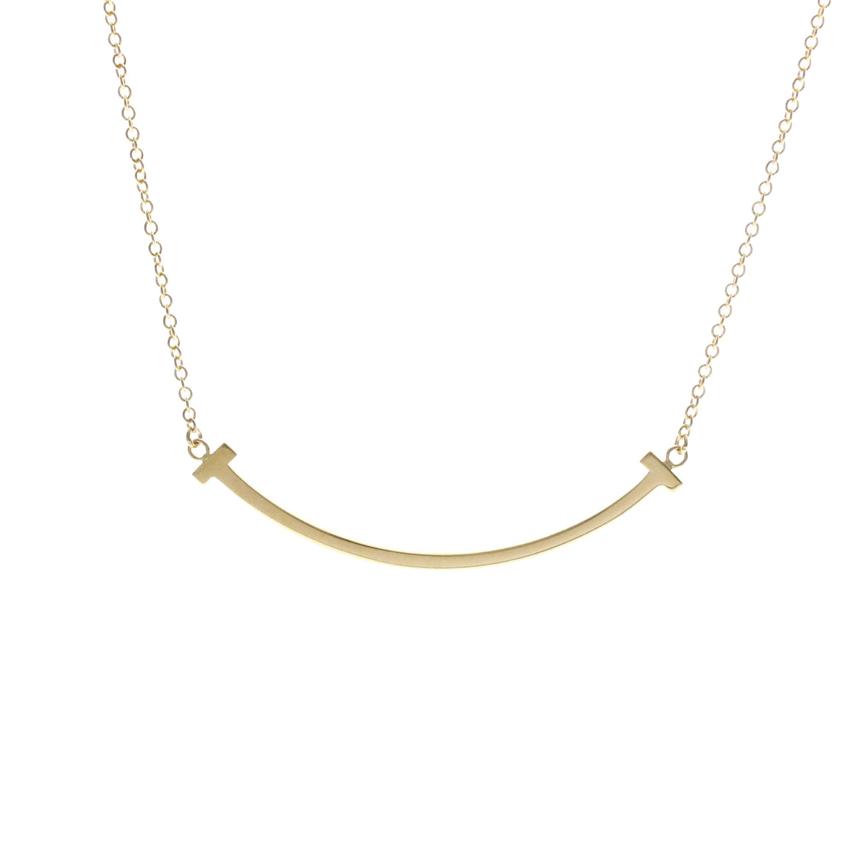 Tiffany & Co. T Smile Pendant 18K Yellow Gold, Gold, Yellow Gold, Necklace