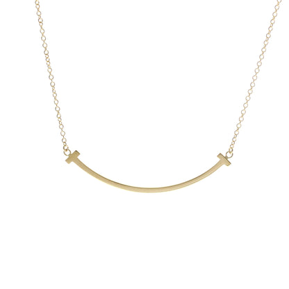 Tiffany & Co. T Smile Pendant 18K Yellow Gold, Gold, Yellow Gold, Necklace
