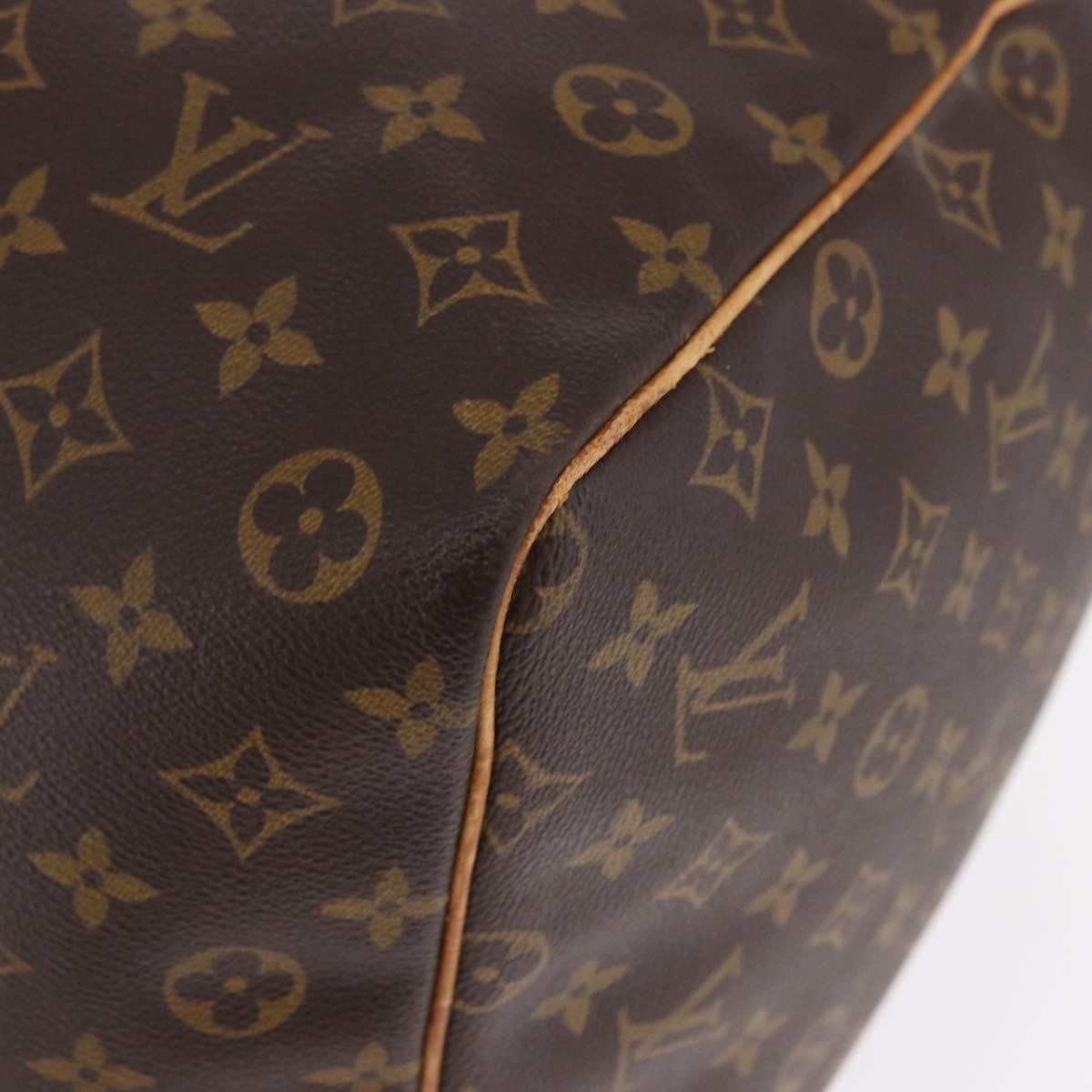 Louis Vuitton Keepall Monogram, Brown, Canvas, Travel Bag