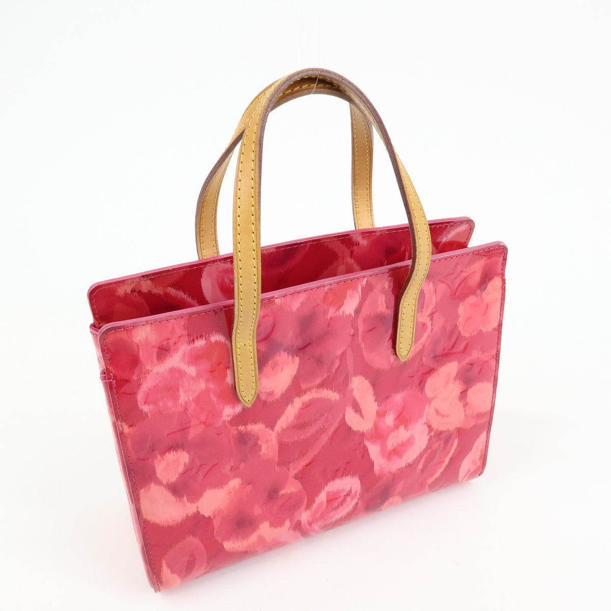 Louis Vuitton Catalina Limited Edition Monogram Vernis Ikat, Pink, Leather, Handbag