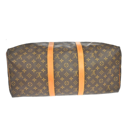 Louis Vuitton Keepall Monogram, Brown, Canvas, Travel Bag