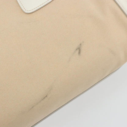 Prada Cuir Frame Convertible Canvas and Saffiano Leather, Beige, Canvas, Tote Bag