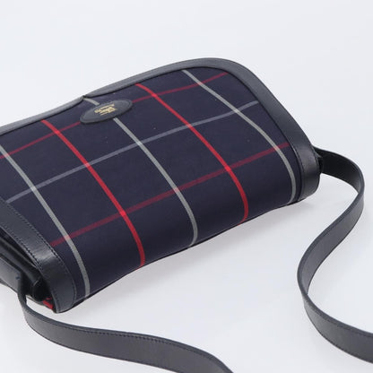 Burberry Nova Check Shoulder Bag Canvas, Navy, Canvas, Shoulder Bag