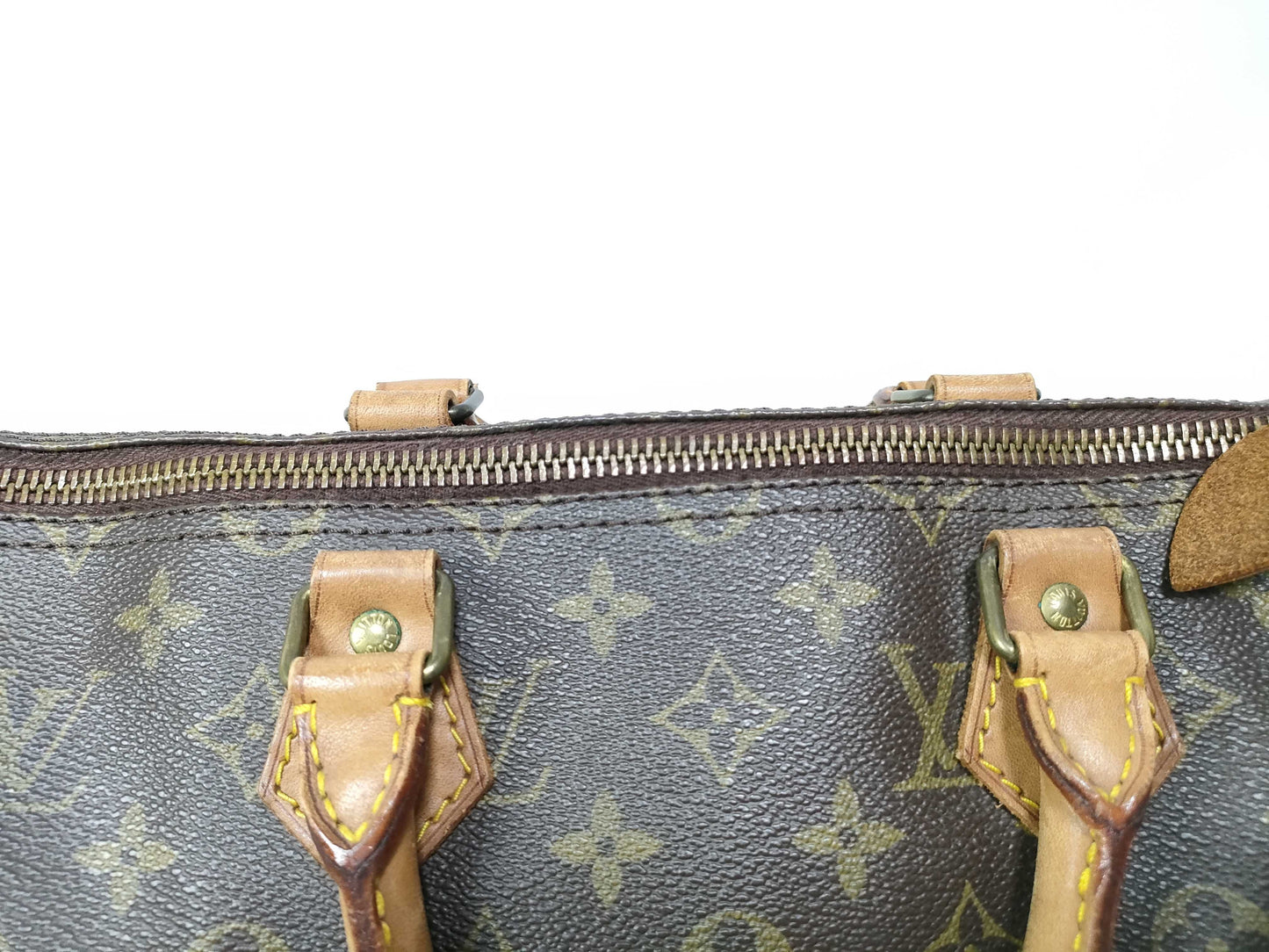 Louis Vuitton Speedy Monogram, Brown, Canvas, Handbag