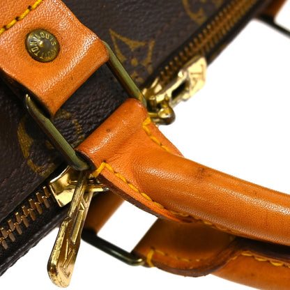 Louis Vuitton Keepall Monogram, Brown, Canvas, Travel Bag