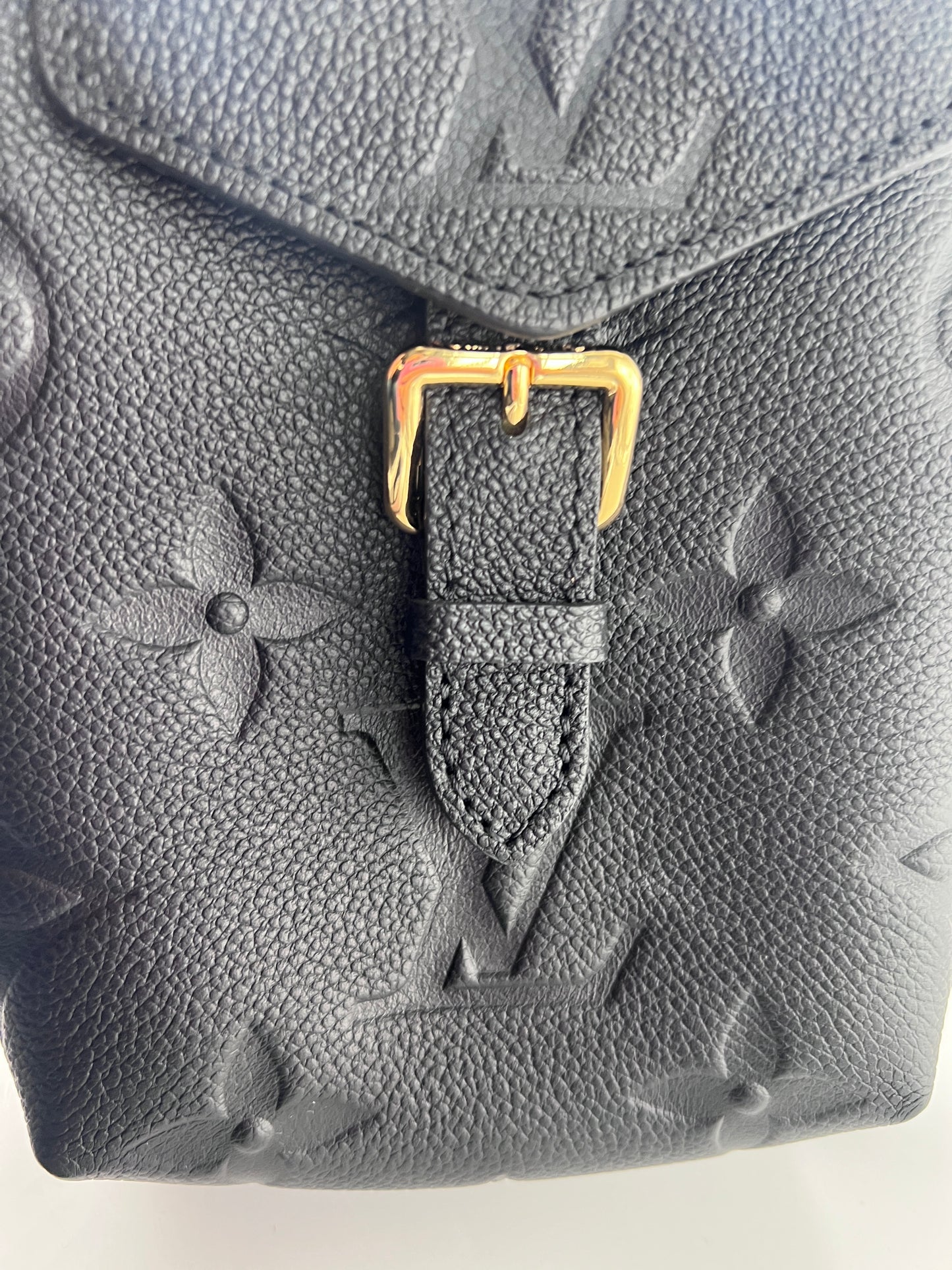 Louis Vuitton Tiny Backpack Monogram Empreinte Giant, BLACK, LEATHER, Backpack