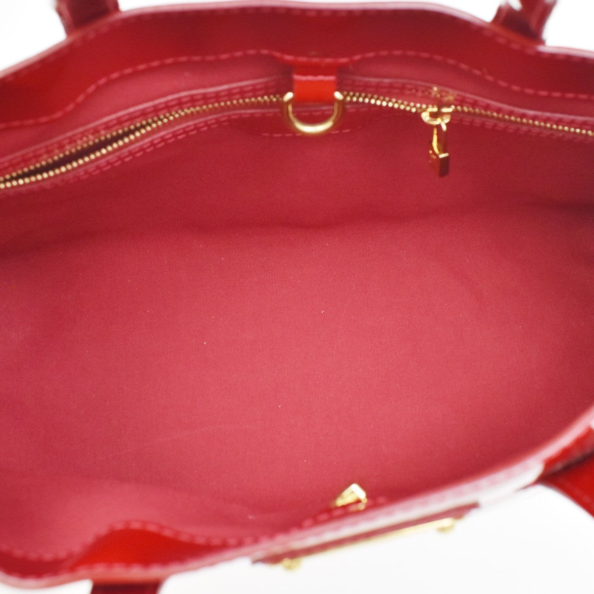 Louis Vuitton Wilshire Monogram Vernis, Red, Patent Leather, Handbag