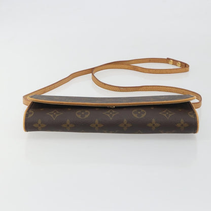 Louis Vuitton Twin Monogram Canvas, Brown, Canvas, Clutch