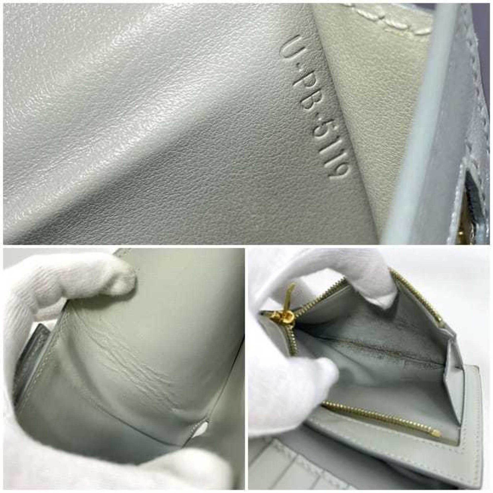 Céline, Grey, Leather, wallet