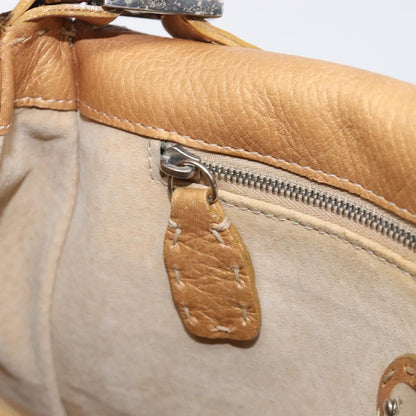 Fendi Selleria Leather, Brown, Leather, Shoulder Bag