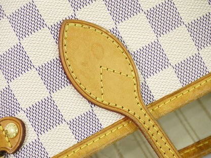 Louis Vuitton Neverfull Damier, Beige, Canvas, Tote Bag