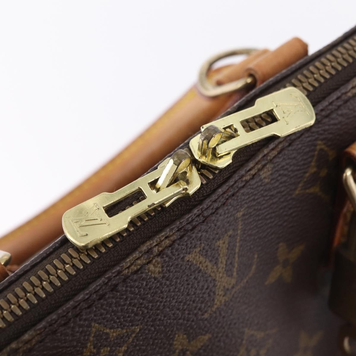 Louis Vuitton Alma Monogram Canvas, Brown, Canvas, Handbag