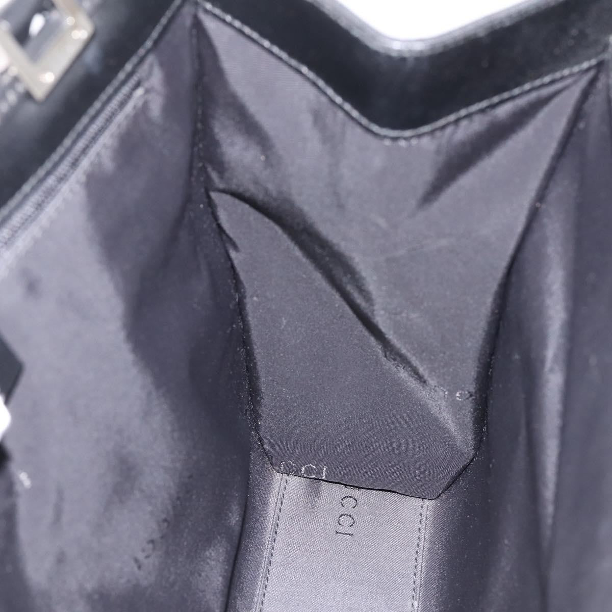 Gucci Jackie Canvas, Black, Canvas, Tote Bag