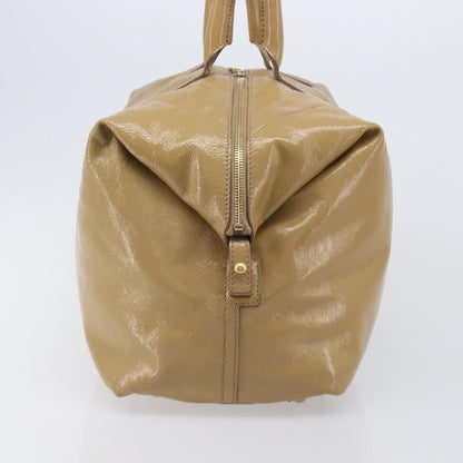 Saint Laurent Easy Y Satchel Patent, Beige, Patent Leather, Handbag