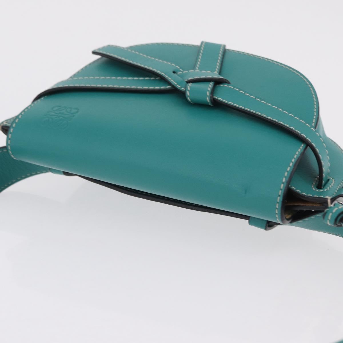 Loewe Gate Belt Leather, Green, Leather, Handbag