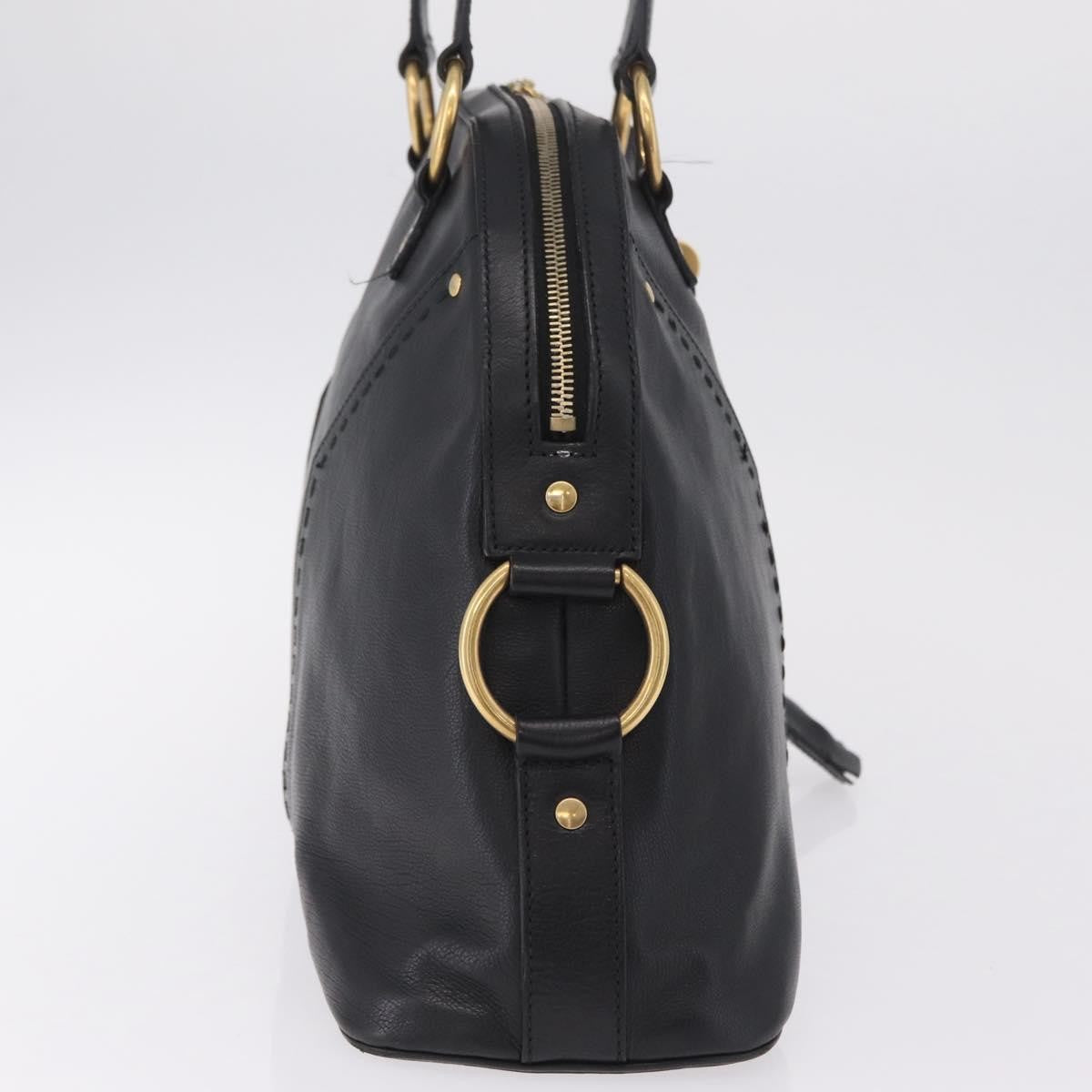 Saint Laurent Muse Leather, Black, Leather, Shoulder Bag