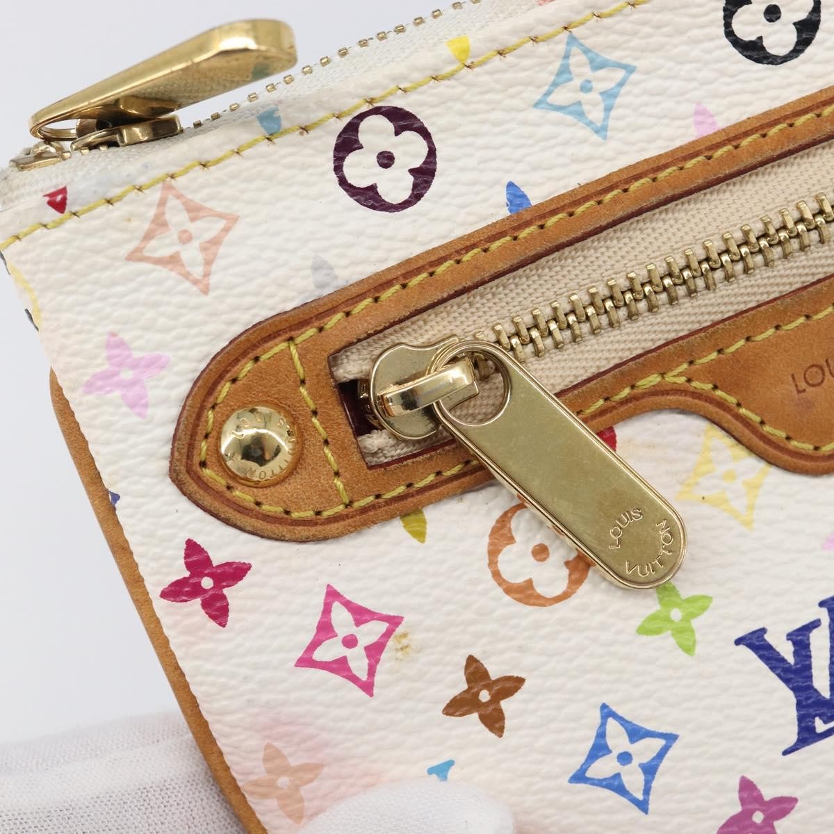 Louis Vuitton Pochette Plate Monogram Multicolor, Multicolour, Canvas, Clutch