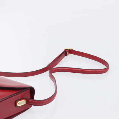 Bally Vintage Leather, Red, Leather, Shoulder Bag